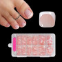 ZAHRIVA 120 Pièces Faux Ongles d'Orteil, Faux Orteil Ongles Pieds à Couverture Complète French Capsule Ongle Pied pour Manucure,
