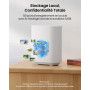 aosu 2K Caméra Surveillance WiFi Extérieure Intérieur sans Fil, Kit 2 Caméras avec aosuBase, sans Abonnement, Autonomie Jusqu’à 