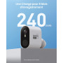 aosu 2K Caméra Surveillance WiFi Extérieure Intérieur sans Fil, Kit 2 Caméras avec aosuBase, sans Abonnement, Autonomie Jusqu’à 