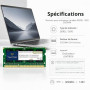 Timetec 8 Go DDR3L/DDR3 1600MHz PC3-12800 Non-ECC sans tampon 1.35 V/1.5 V CL11 2Rx8 double rang 204 broches SODIMM ordinateur p