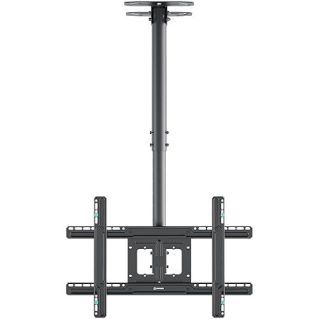 ONKRON Support TV Plafond Long pour 32" - 80" Ecran, Bras Articulé TV Plafond Poids de 68,2 kg, Bras Television Mural VESA 100x1