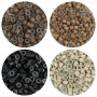 AYBUY 200 Pièces d'anneaux Micro Liens Perles en Silicone 2.5 x 3.0 x 5.0 mm, Micro Anneaux Pour Extension Cheveux, pour Coller