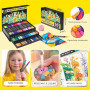 Lyuvie 132 Couleurs Feutre Acrylique,66 Pcs Acrylic Paint Marker Marqueur Peinture Acrylique Pointe Brush pour Roche Tissu Pierr