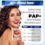 Kit Blanchiment Dentaire Professionnel avec LED - 5 Gels PAP+ 3ml Chacun, Élimine les Taches de Café, Thé, Vin - Sans Sensibilit