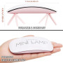 Makartt Mini Lampe LED pour Ongles Gel USB 6W | Blanc-Rose, Lampe UV/LED Pro, 60s Minuterie, 50% plus Rapide, 6W, Idéal Maison &