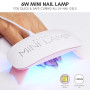 Makartt Mini Lampe LED pour Ongles Gel USB 6W | Blanc-Rose, Lampe UV/LED Pro, 60s Minuterie, 50% plus Rapide, 6W, Idéal Maison &