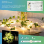 Bigzom Guirlande Lumineuse,Guirlande Feuille 2M,guirlande lierre lumineuse 20 LEDS,guirlande de lierre lumineuse pour Lntérieur,