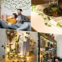 Bigzom Guirlande Lumineuse,Guirlande Feuille 2M,guirlande lierre lumineuse 20 LEDS,guirlande de lierre lumineuse pour Lntérieur,