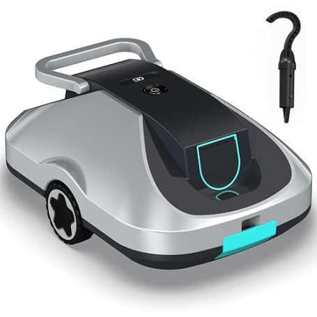 Robot Piscine sans Fil, Robot aspirateur Piscine sans Fil, 200Min d’Autonomie, Retour Automatique, Filtration Ultra-Fine, Naviga