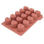 CÉCOA • Moule à Cannelés • Moule en Forme de Coeurs • Moule en Silicone Thématique Saint-Valentin • 100% Silicone Platinium • Mo