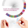 AiQInu 100 Pièces Nuancier Ongles, Présentoir Ongles Nuancier, Palette Maquillage Vernis à Ongles,Transparentes, Accessoire Ongl