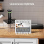 Rouleau Sous Vide Alimentaire, Sac Sous Vide Alimentaire pour L'appareil de Mise Sous Vide, 6 Rouleaux 28x300cm, Film Sous Vide