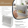 HMF Compteur de pièces pour tri et rangement de la monnaie, trieur de pièces transparent avec échelle des valeurs, tirelire pour