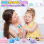 ANBOOR Lot de 6 Squishies en mousse - Jouets en forme d'animaux - Chat, Chien, Koala, Panda - Jouets à décompression lente pour
