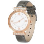 OFFCUP Montre pour Femme, Montre Femmes Bracelet en Cuir, Montre Analogique Quartz avec Cadran et Diamant 3 Aiguilles, Montre de