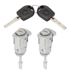 MangWany Cylindre de Serrure Gauche + Droite | pour Golf IV Bora Fabia 604837167 604837168 - Clé de Porte - Noyau de Sécurité de