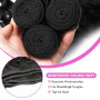 Tissage Bresilien en lot Cheveux Humain Kinky Curly Bundles Tissage Bouclé Naturel Mèches Brésiliennes Human Hair Extensions Nat