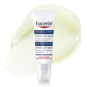 Eucerin UreaRepair Soin Lèvre Intensif 10ml, Baume à lèvre hydratant intensif et calmant pour lèvres très sèches et gercées, sti