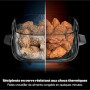 Ninja CRISPi PRO XL, Friteuse sans huile, bols 5,7l et 2,3l AS090EUGN | 5 modes de cuisson prédéfinis, avec contenants en verre