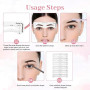 12 Pcs Kit De Pochoir À Sourcils, Pochoir Sourcils Femme Kit De Modelage Pour Sourcils Modèle De Sourcil Réutilisable Pochoi Con