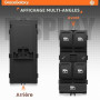 GraceGalaxy Interrupteur Lève-Vitre Électrique 8 Broches pour Golf Mk7 Pas-sat B8 Tig-u-an Leon,Commande Bouton Lève-vitre,5G095