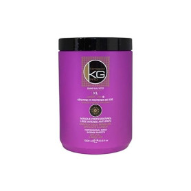 KERAGOLD PRO Masque pour Cheveux Secs/Rebelles/Difficiles à Lisser à la Keratine/Protéines de Soie, 1000 ml