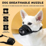 KEYRI 2 Pièces Muselière pour Chiens Muselière Souple Réglable pour | Chiens Respirant Muselière en Nylon Pour Chien Museliere A