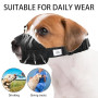 Museliere pour Chiens XS Noir | Muselière en Nylon Réglable Doux et Respirant Anti Aboiement Anti-Morsure Anti-Mastication pour