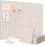 Lifewit Tableau en Feutre Adhésif Décoratif Haut de Gamme, Lot de 12 Panneaux-120x90 cm, Idéal pour Afficher Notes et Photos au