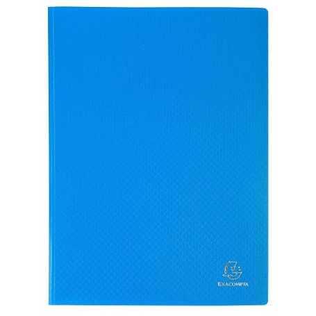 EXACOMPTA Protège-documents A4 Polypro 100 pochettes 200 vues Bleu