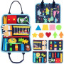 ACDAY Busy Board Montessori, Tableau Montessori Jouets d'activité et de Développement, Livre Montessori 1 an, Jeux Educatif Appr