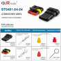 JRready ST6481-04-04 Jeu de connecteurs automobiles étanches, connecteurs mâles et femelles à 4 broches pour le câblage des voit