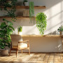 Auauraintt 4 Pcs Plante Artificielle Tombante, 55-80cm Plantes Suspendues | Plantes Artificielles Interieur et Exterieur,pour Bu