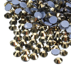 QUARKZMAN 2880 Pcs Strass À Fixation À Chaud Strass À Dos Plat Cristal Verre Gemmes Art Strass Pour Créations Vêtements DIY Déco