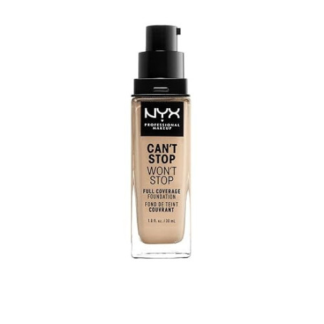 NYX Professional Makeup Fond de Teint Liquide Couvrant Tenue 24h Can't Stop Won't Stop Liquid Foundation, Waterproof, Fini Mat,