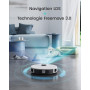 Lefant M1 Robot Aspirateur Laveur 2 en 1, 5500Pa, Navigation LiDAR, Cartographie Multi-étage, Zones Virtuelles, Connecté par Ale