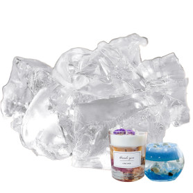 CoolCrafts Gel de Cire Transparente pour Bougies Cire de Gelée pour la Fabrication de Bougies et l'artisanat - 900g