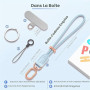 SURPHY Cordon Telephone Portable Multifonctionnelle à la Mode, Lanière de Poignet Réglable Solide et Durable, Dragonne de Lanièr