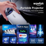 [Apps intégrées & 2026 Upgraded] Vidéoprojecteur avec WiFi 6 et Bluetooth | Projecteur Supporte 4K 1080P Auto Keystone Rotation