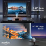 [Apps intégrées & 2026 Upgraded] Vidéoprojecteur avec WiFi 6 et Bluetooth | Projecteur Supporte 4K 1080P Auto Keystone Rotation