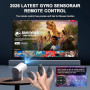 [Apps intégrées & 2026 Upgraded] Vidéoprojecteur avec WiFi 6 et Bluetooth | Projecteur Supporte 4K 1080P Auto Keystone Rotation