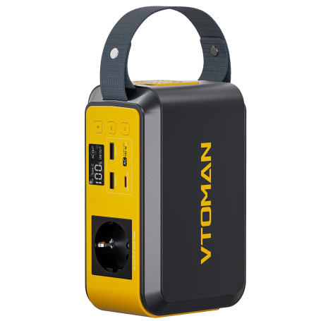 VTOMAN Jump 100 station portable, 89,6Wh LiFePO4, 100W CA charge PD 65W | Cellules LiFePO4 sûres durables, charge multi-appareil