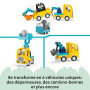 LEGO DUPLO Ma Ville Les Véhicules de Chantier - Jouet Éducatif Montessori pour Enfant en Bas Âge - Camions, Pelleteuse & Dépanne