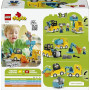 LEGO DUPLO Ma Ville Les Véhicules de Chantier - Jouet Éducatif Montessori pour Enfant en Bas Âge - Camions, Pelleteuse & Dépanne