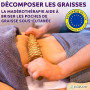 Bâton de rouleau de massage en bois (12 rouleaux) – Outil de massage thérapeutique en bois pour la sculpture du corps, la libéra