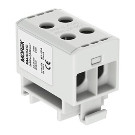 Bloc de distribution F. AL/CU Convient 4 x 2,5–35 mm2 Gris 5 broches. 1000 V AC/DC Pince isolée OTL 35–2 maa2 035 a10 Morek 4030