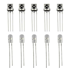 LAOMAO 5 paires de diode infrarouge émetteur et récepteur IR