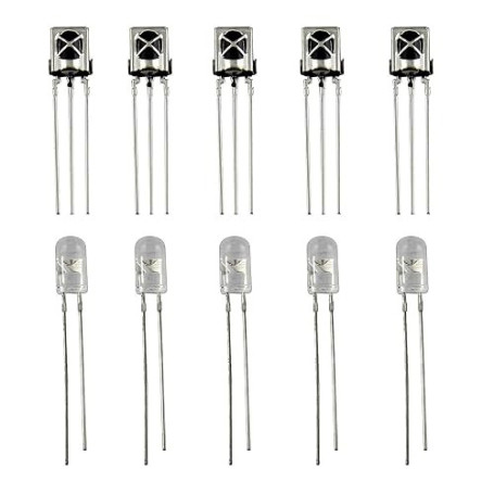 LAOMAO 5 paires de diode infrarouge émetteur et récepteur IR