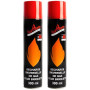 Lot 2 recharges de gaz 300 ml pour briquets et chalumeau de cuisine