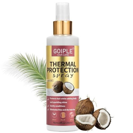 Spray protecteur contre la chaleur pour les cheveux Produit protecteur contre la chaleur - Coconut Hair Heat Protectant Benefit